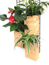 <b>3-PACK FLORA</b><br>giardino verticale componibile, pack da 3 vasi e griglia, versione Fai da te - 𝘕EASYJUNGLE