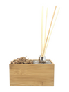 Diffusore oli essenziali | Aira Natural | Stand in Bamboo naturale con Vaso per pianta. Fai da te, HLP 8,5 x 8,5 x 16,5 cm - 𝘕EASYJUNGLE