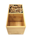 Aira | Stand in Bamboo naturale con Vaso per pianta. Fai da te, HLP 8,5 x 8,5 x 16,5 cm - 𝘕EASYJUNGLE