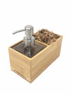 Saebe | Stand in Bamboo naturale con Vaso per pianta. Fai da te, HLP 8,5 x 8,5 x 16,5 cm - 𝘕EASYJUNGLE