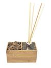 Diffusore oli essenziali | Aira Natural | Stand in Bamboo naturale con Vaso per pianta. Fai da te, HLP 8,5 x 8,5 x 16,5 cm - 𝘕EASYJUNGLE